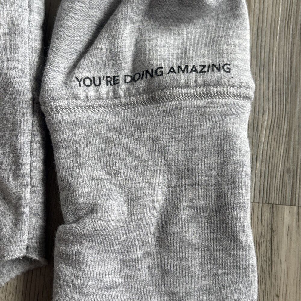 Offline By Aerie Softest Gray Mock Neck Fleece Comfy Light Pullover Sweatshirt S - Picture 2 of 9
